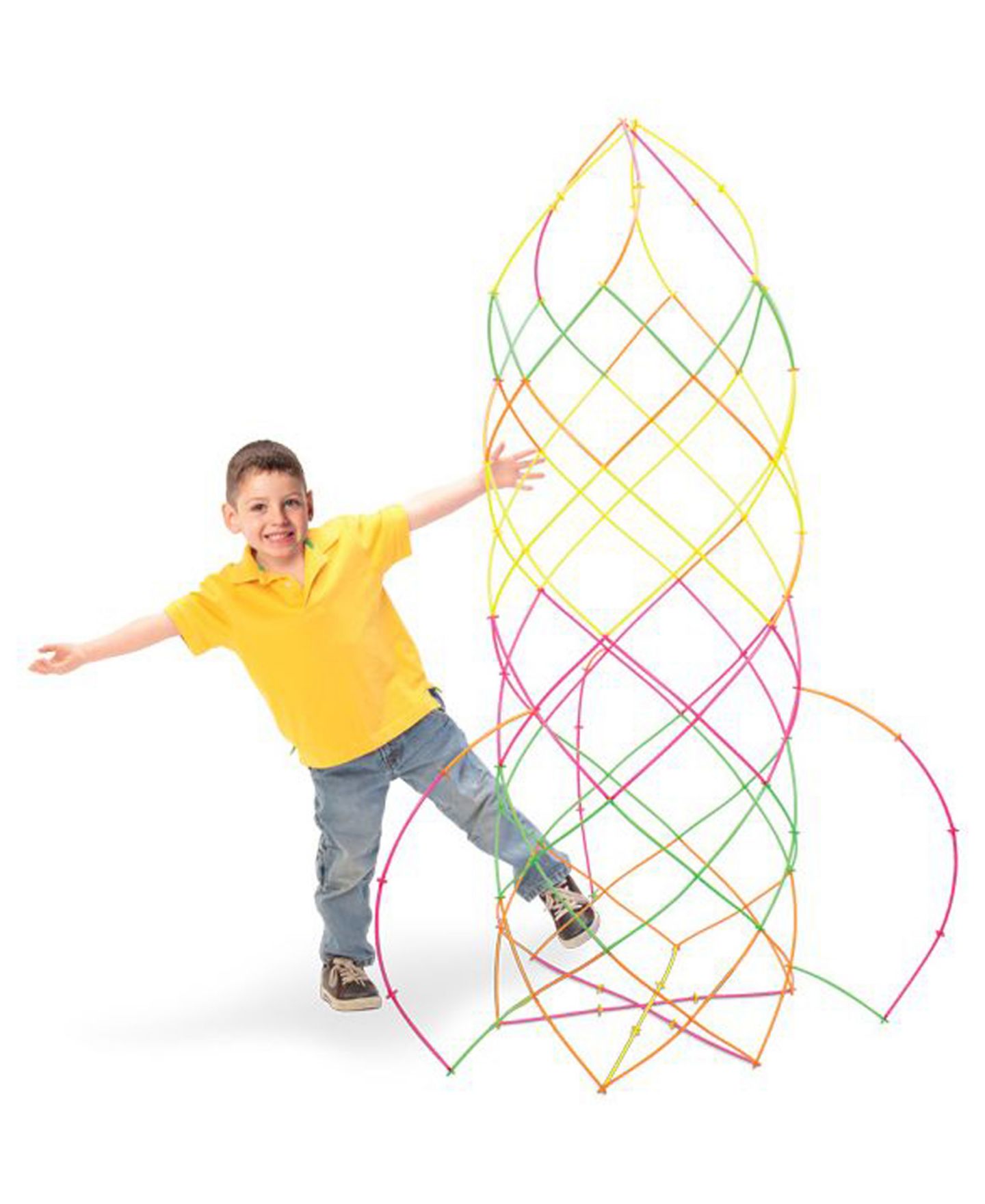 Детский конструктор Roylco Flexible Straws and Connectors 300-Piece Building Set, Ages 4+ — фото 3