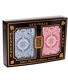 KEM Playing Cards - Arrow Red and Blue- Wide