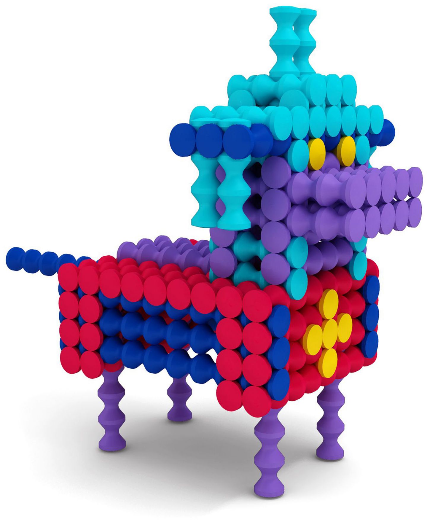 Детский конструктор Popular Playthings Playstix 150-Piece Building Set, Ages 4+ — фото 3