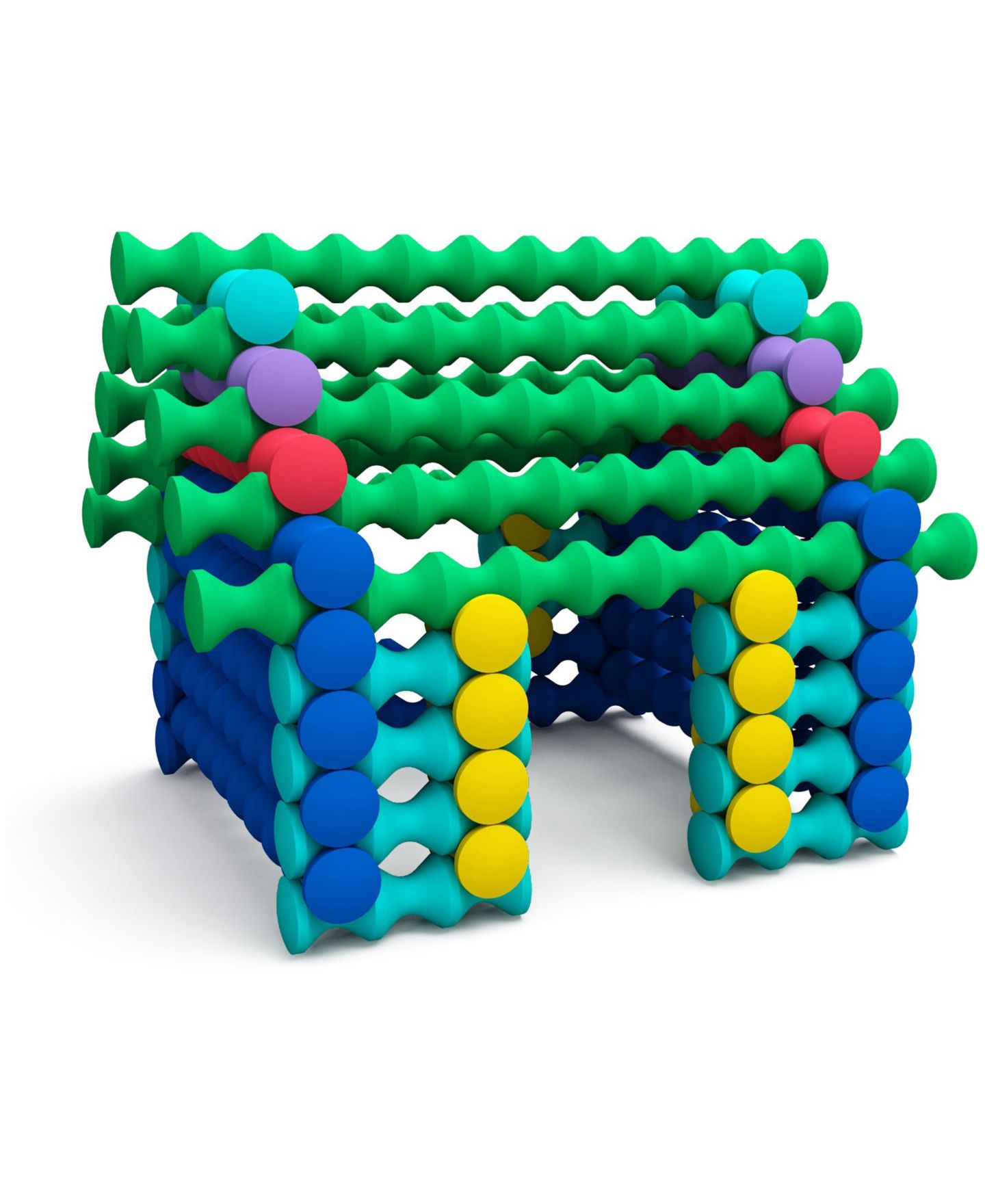 Детские конструкторы Popular Playthings Playstix Starter Set- 80 Piece — фото 3