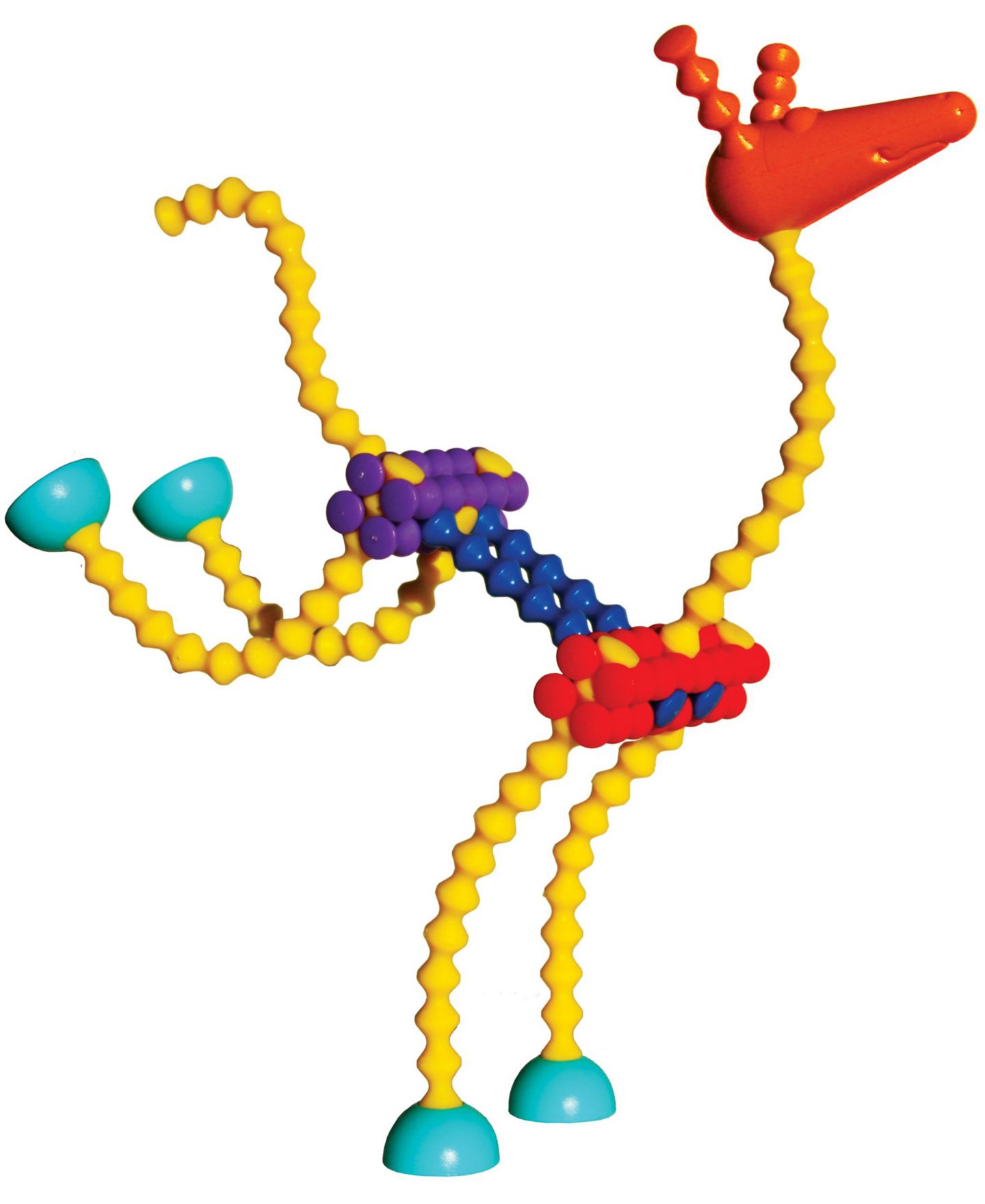 Детский конструктор Popular Playthings Flexible Playstix 68-Piece Building Set, Ages 4+ — фото 4