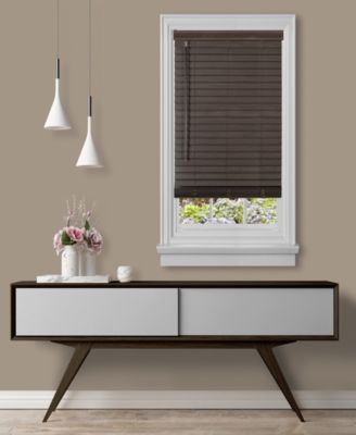 GII Madera FalsaCordless Faux-Wood 2" Plantation Blind, 48" x 64"