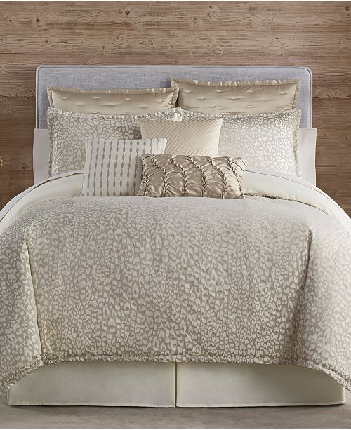 Eva Longoria Black Label Leopard Collection King Comforter Set
