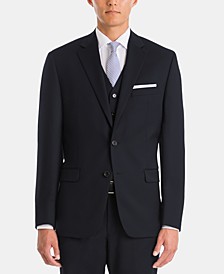 Men's UltraFlex Classic-Fit Navy Wool Suit Jacket