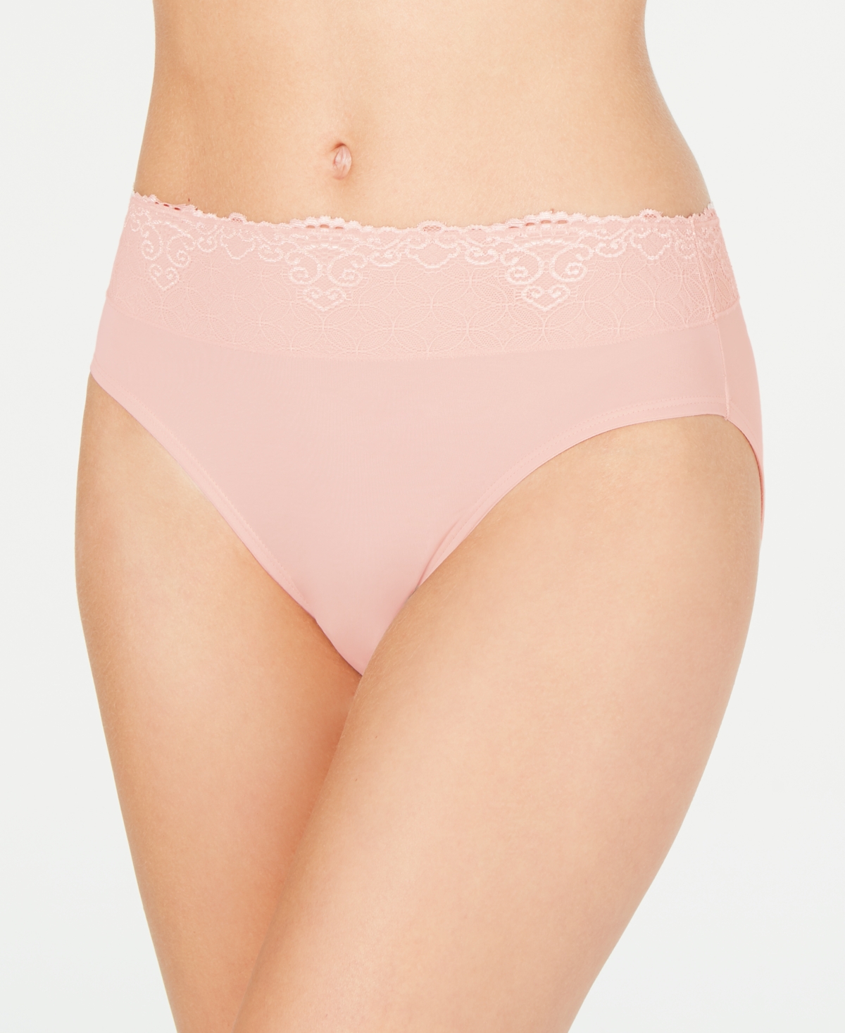 Bali Double Support Hi-Cut Panty, 3-Pack Soft Taupe/Light Beige/Blushing  Pink 8 Women's 
