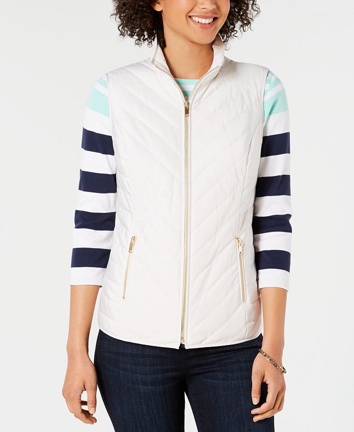 Charter Club Quilted Puffer Vest, Created for Macy's & Reviews ...