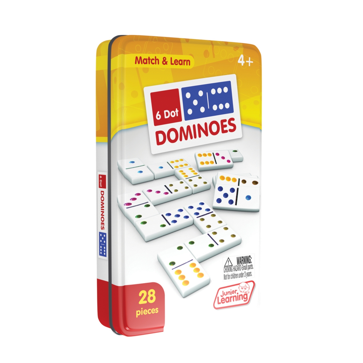 Junior Learning Kids' Six Dot Dominoes Match And Learn Educational Learning Game In Multi