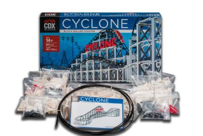 CDX Blocks Brick Construction Cyclone Roller Coaster Building Set