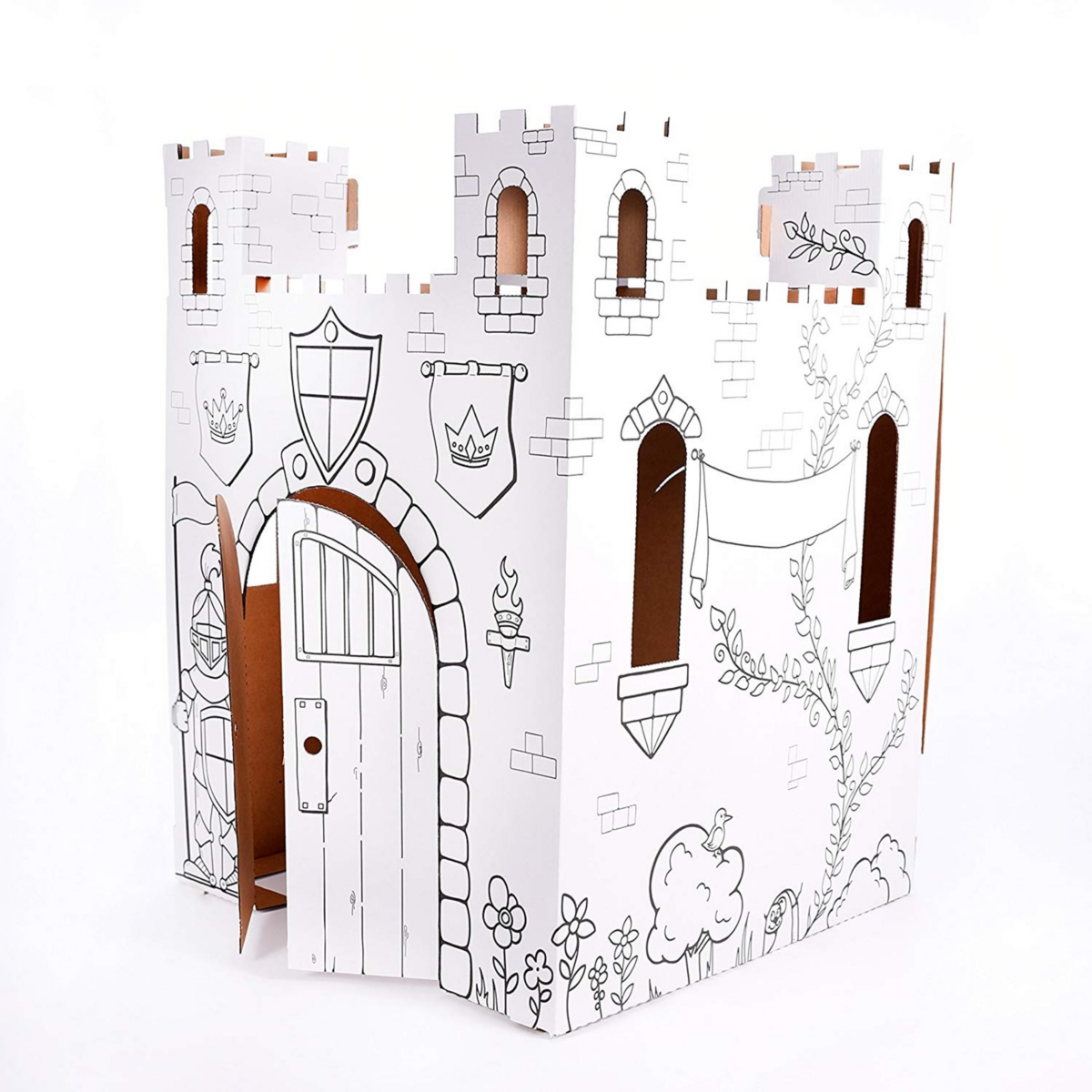 Shop Easy Playhouse Fairy Tale Castle Cardboard Playhouse In Multi