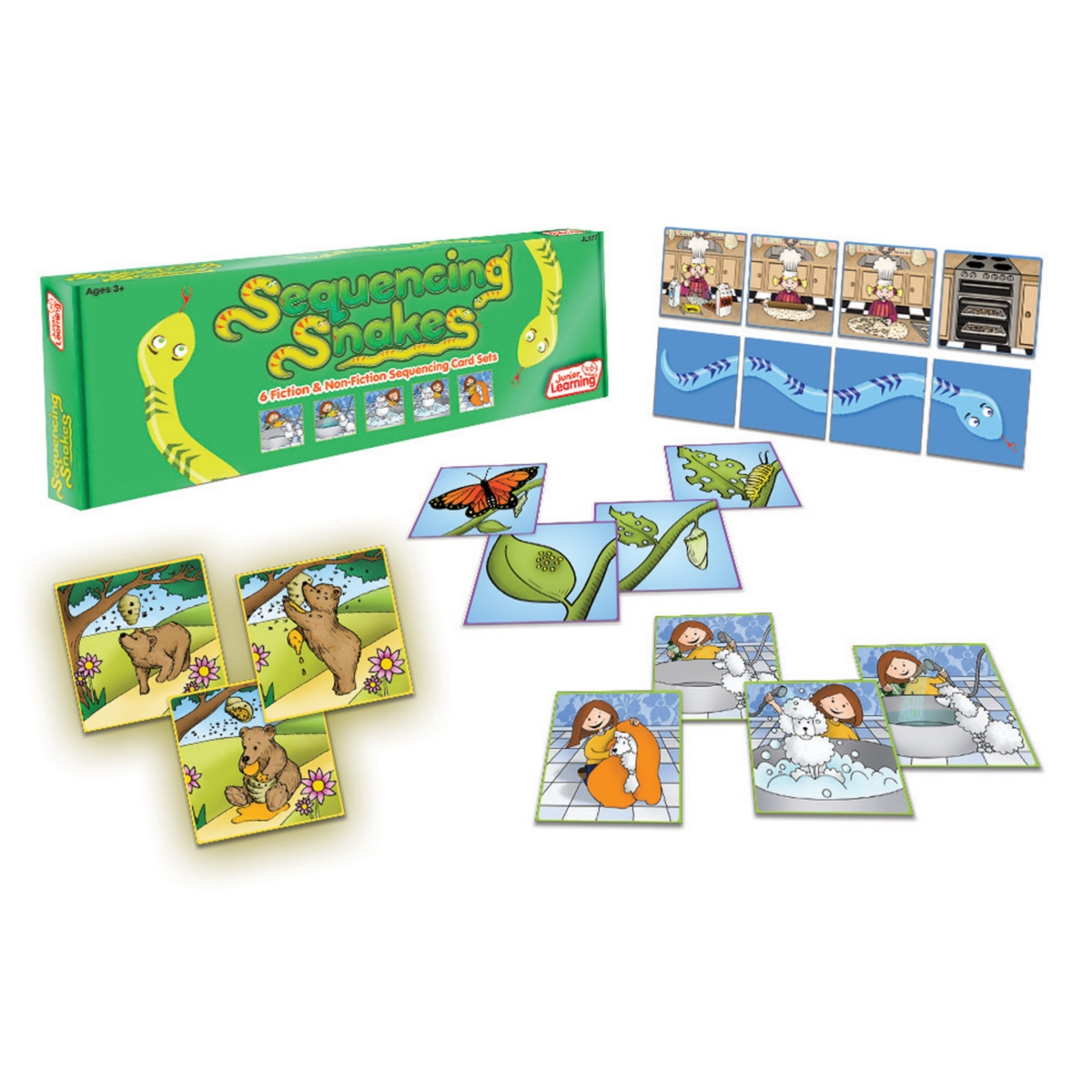 Junior Learning Kids' Sequencing Snakes Develop Comprehension And Oral Language In Multi