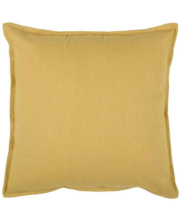 Rizzy Home Solid Down Filled Decorative Pillow, 20" x 20" Macy's