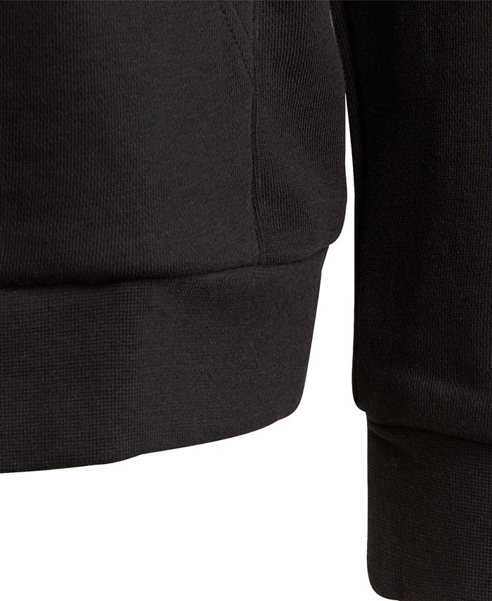adidas Big Boys Logo-Print French Terry Hoodie - Black - S (8/10)