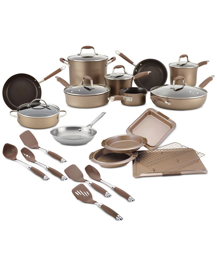 Anolon Advanced HardAnodized 27Pc. Cookware Set Macy's