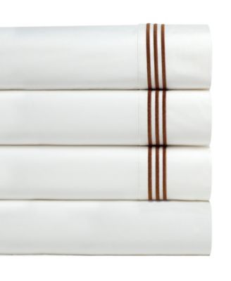 300 Thread Count Embroidered Cotton Oversized Percale Sheet Set, California King