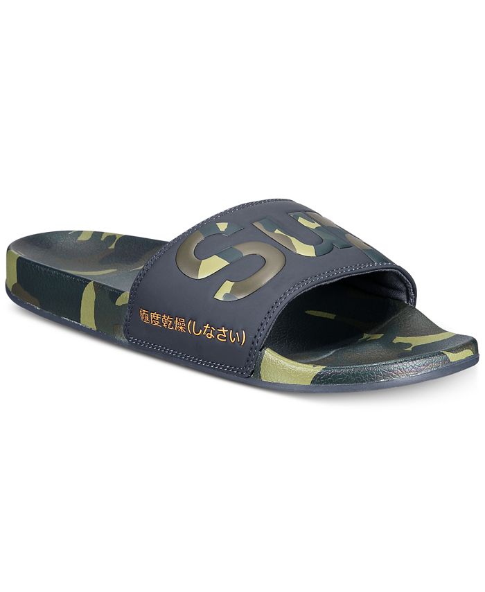 Superdry Men's AOP Beach Slide Sandals - Macy's