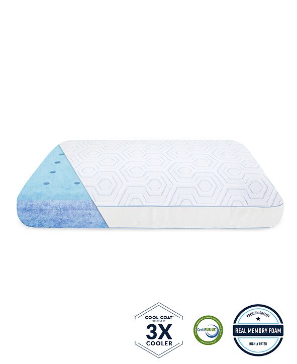 Arctic Gusset GelInfused Memory Foam Pillow with Cool Coat