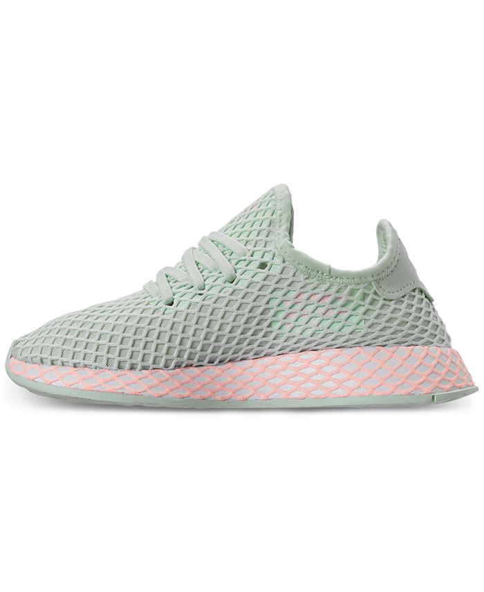 adidas Girls' Deerupt Runner Casual Sneakers from Finish Line - Macy's