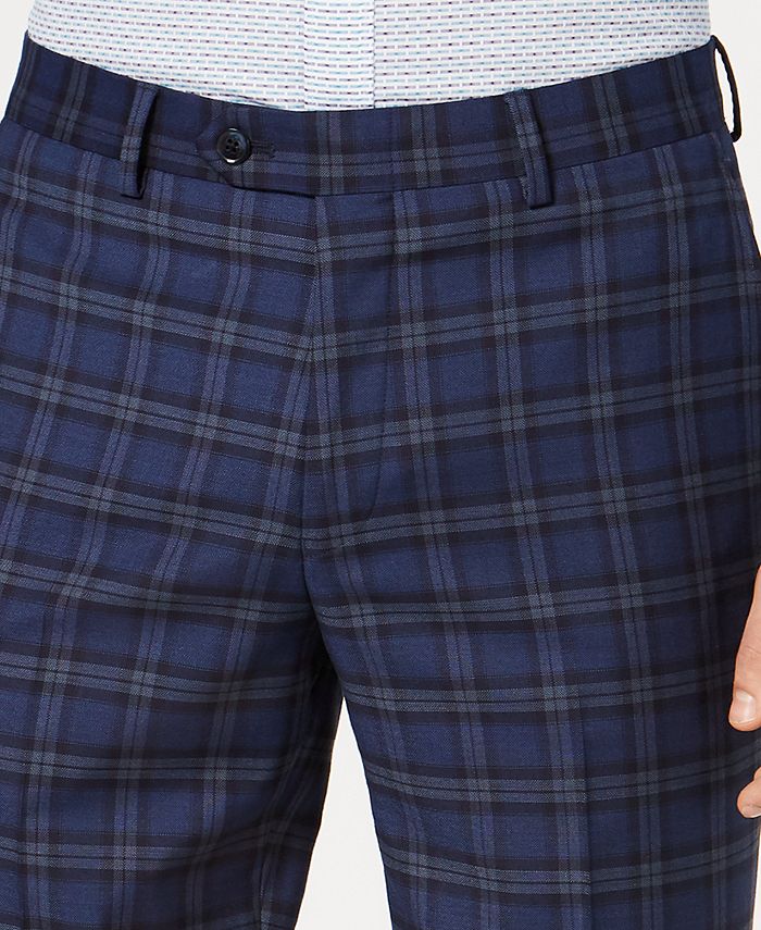Bar III Men's SlimFit Plaid Pants Macy's