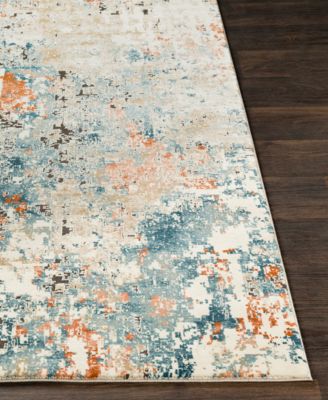 Pune PUN-2302 Teal 2'7" x 10'3" Runner Area Rug