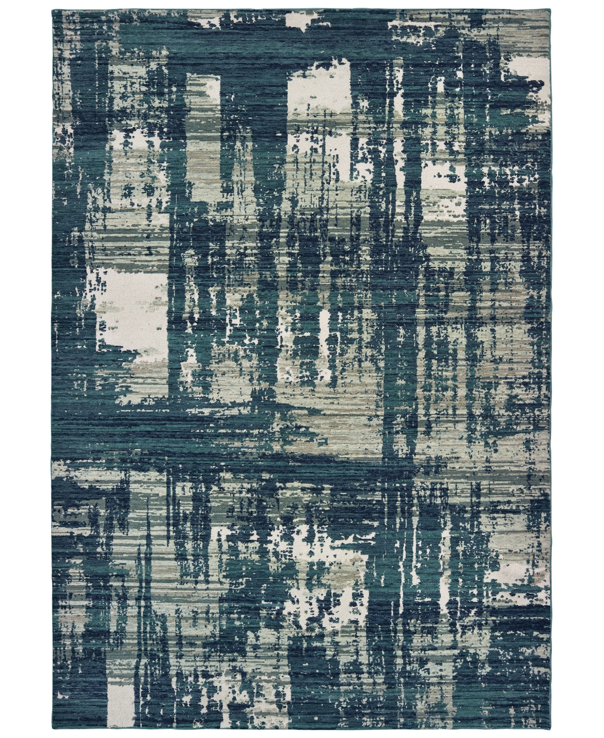 Closeout! Oriental Weavers Montage 5990B 6'7in x 9'6in Area Rug - Blue/Grey