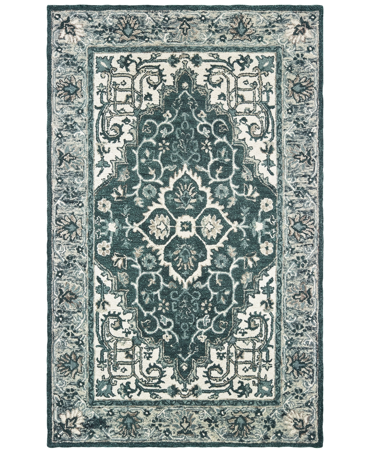 Oriental Weavers Zahra 75506 Grey/Blue 5' x 8' Area Rug - Grey/Blue