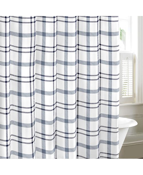 Eddie Bauer Cordova Chambray Blue Shower Curtain & Reviews Shower
