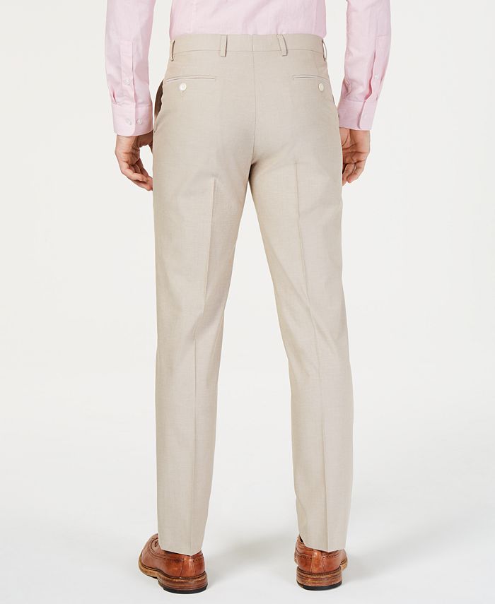 Tommy Hilfiger Men's Modern-Fit Flex Stretch Tan Suit Pants - Macy's
