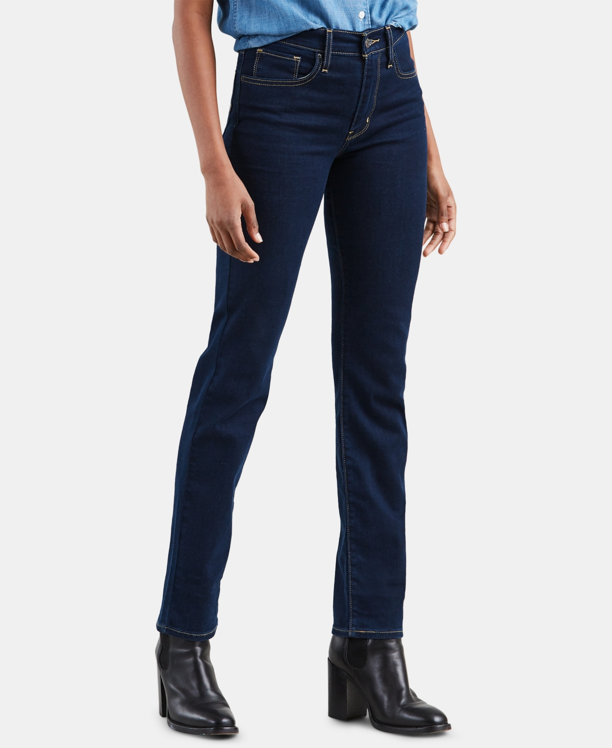 Women's 724 Straight-Leg Jeans - Eternal Indigo Mid