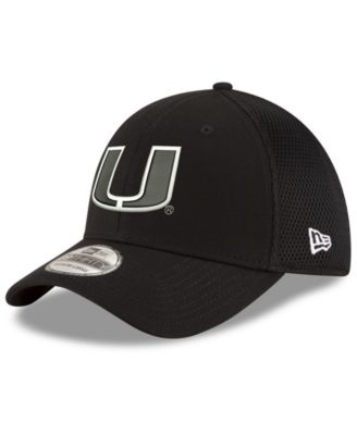 New Era Miami Hurricanes Black White Neo 39THIRTY Cap Macy s