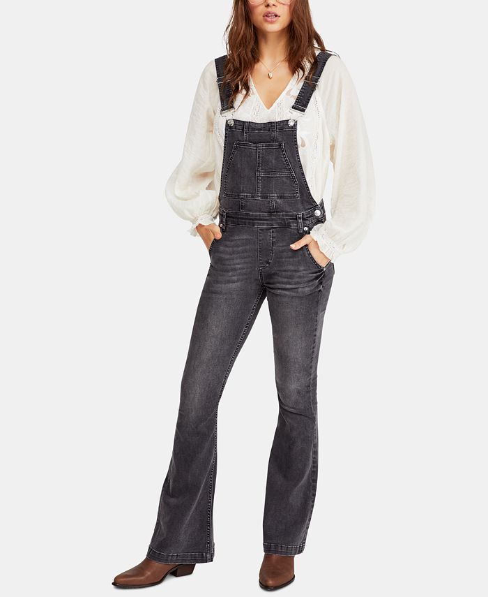 Free People Carly Flared Overalls Macy s