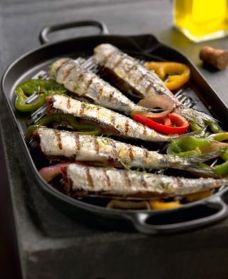 French Cast Iron 14" Oval Grill Pan