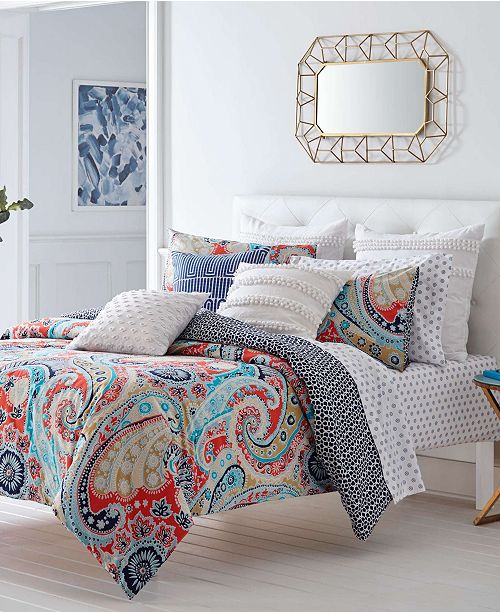 Trina Turk Mirage Paisley Fusion Coral Duvet Set Twin Reviews