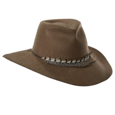 Scala - Wool Felt Safari Hat with Feather