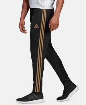 adidas track pants gold stripes