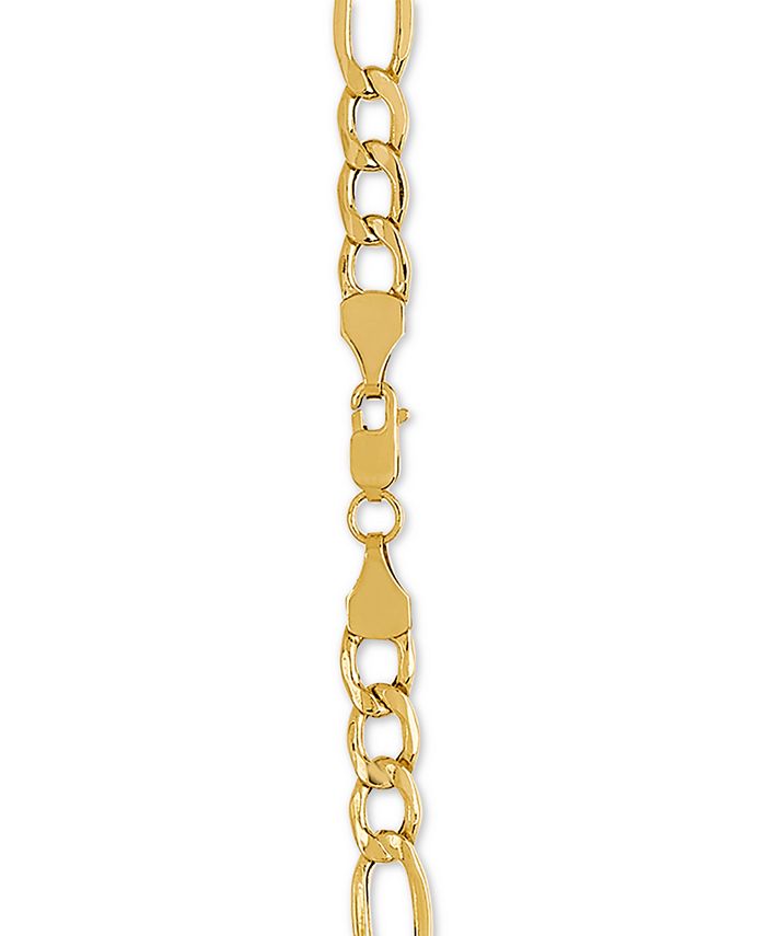 Italian Gold 22" Figaro Chain Necklace (53/4mm) in 14k Gold & Reviews