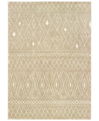 Oriental Weavers - Carson 9665B Sand/Ivory 9'10" x 12'10" Area Rug