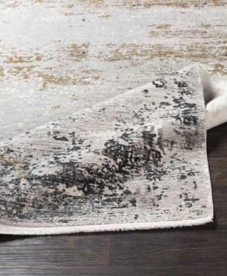 Solar SOR-2302 Medium Gray 2' x 3' Area Rug