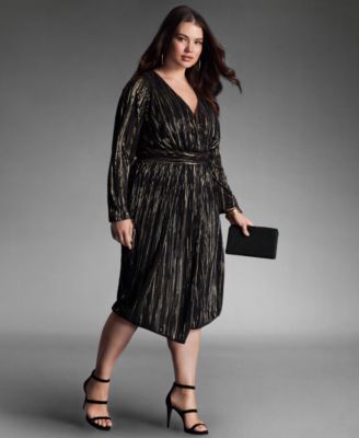 Prudence Shiny Mesh Clutch, Exclusively at Macy's