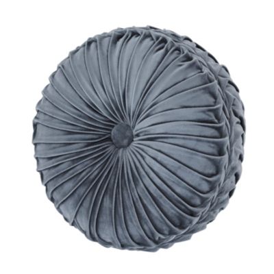 J Queen New York - Crystal Palace French Blue Tufted Round