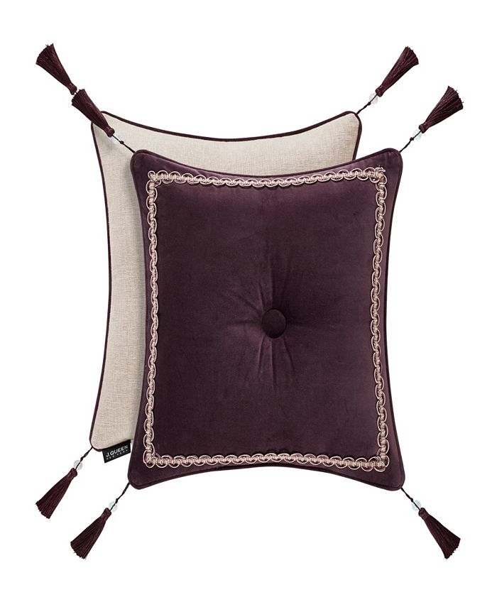J Queen New York Grace Embellished Decorative Pillow, 18" x 18" Macy's