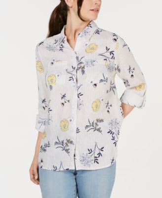 macys plus size white blouses