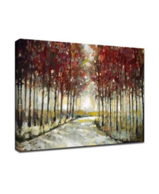 'Fall Morning Drive' Canvas Wall Art, 30x40"
