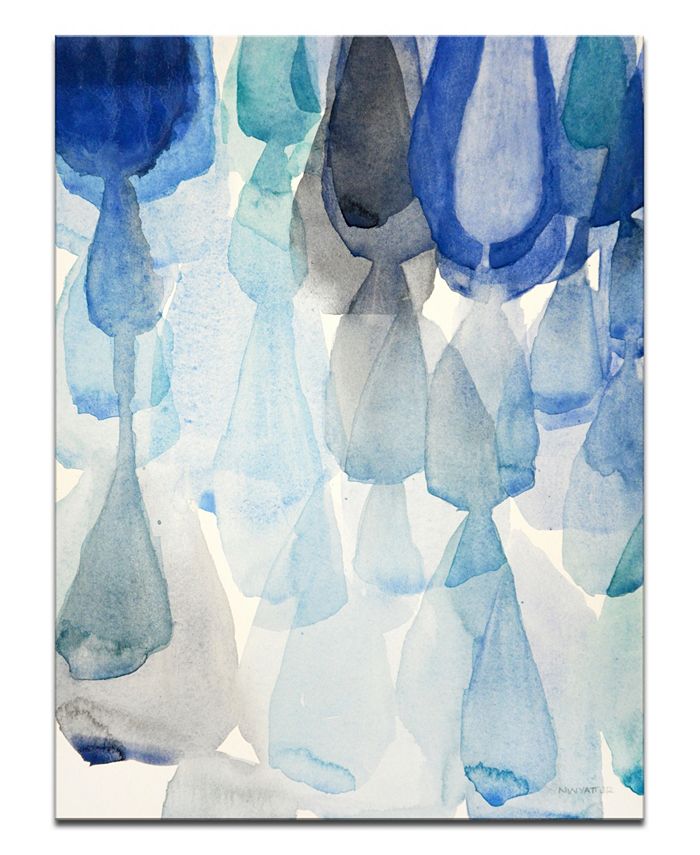 Ready2HangArt 'Pouring Down' Canvas Wall Art, 40x30" Macy's