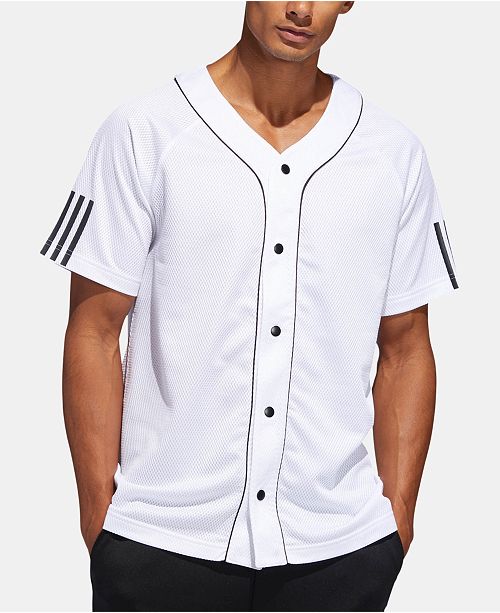 Adidas Men S Baseball Jersey Reviews Casual Button Down Shirts