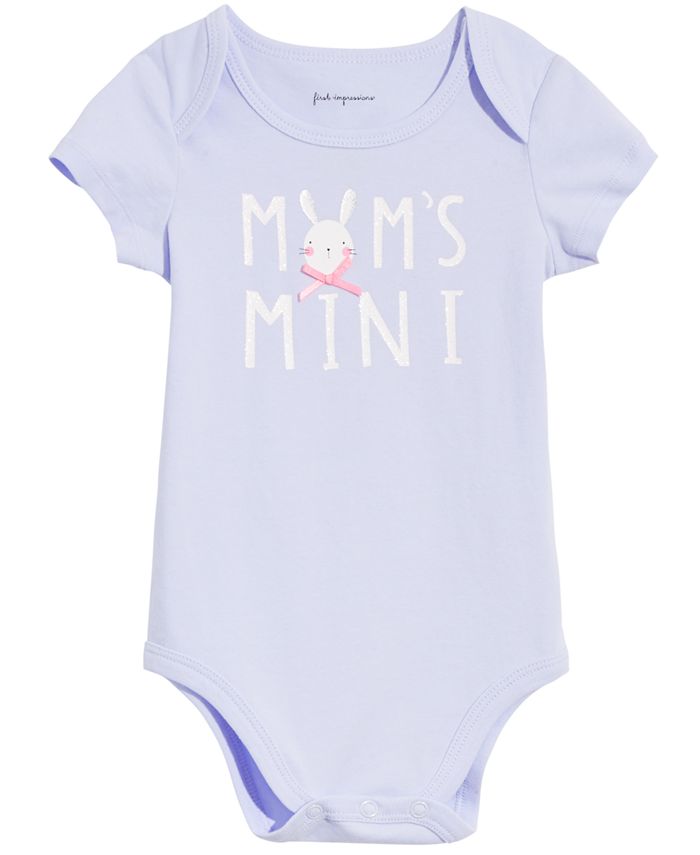 First Impressions Baby Girls Mum's Mini Graphic Bodysuit, Created for ...