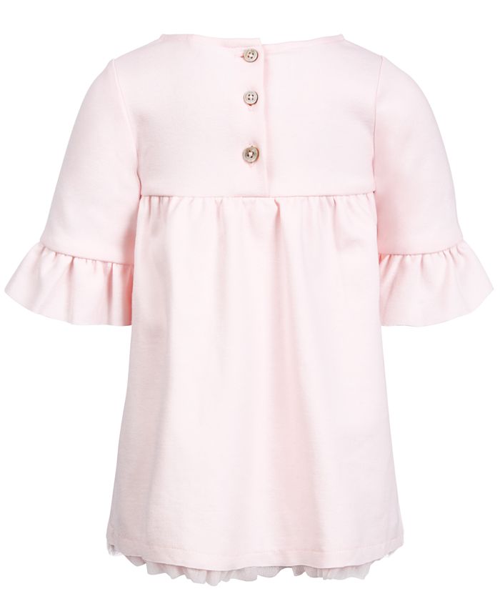 First Impressions Baby Girls Ponté-Knit Bow Dress, Created for Macy's ...