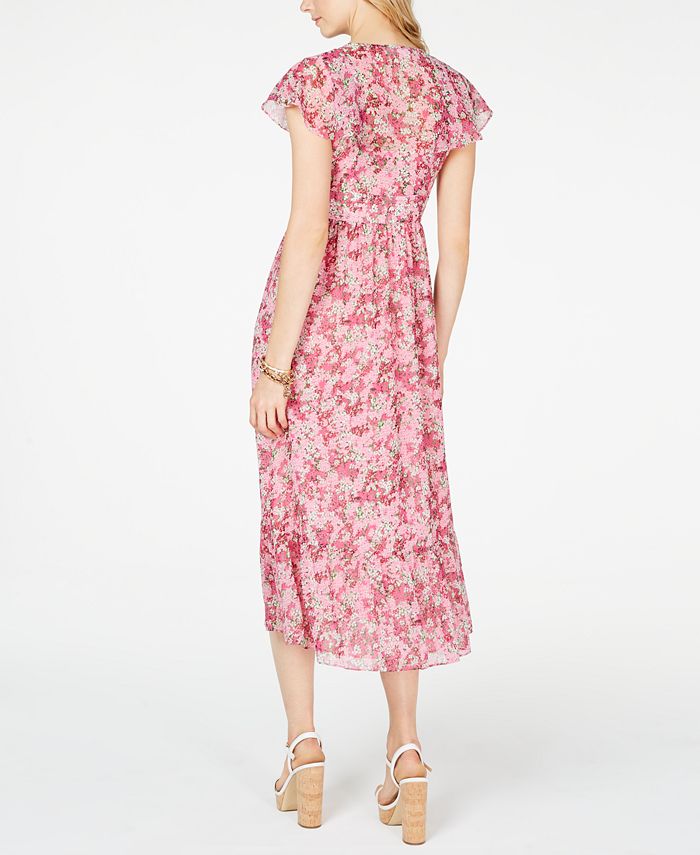 Michael Kors Enchanted Blooms Midi Dress, Regular & Petite Sizes - Macy's