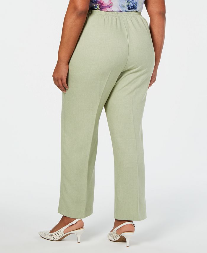 Alfred Dunner Plus Size Southampton Pull-On Proportioned Pants - Macy's