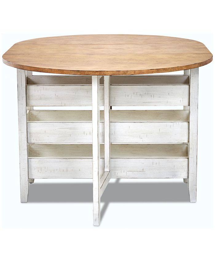 Trisha yearwood home monroe counter store height drop leaf dining table
