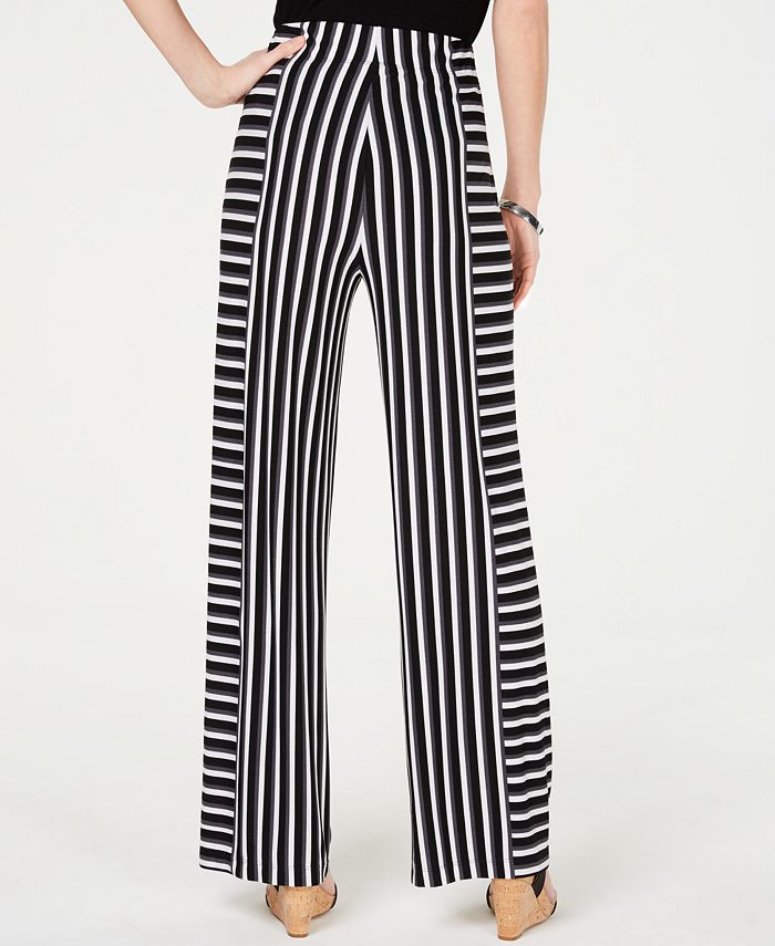 INC International Concepts I.N.C. Mixed-Stripe Soft Pants, Created for ...